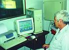 Alistair Dunbar at the controls of the Novasun plant